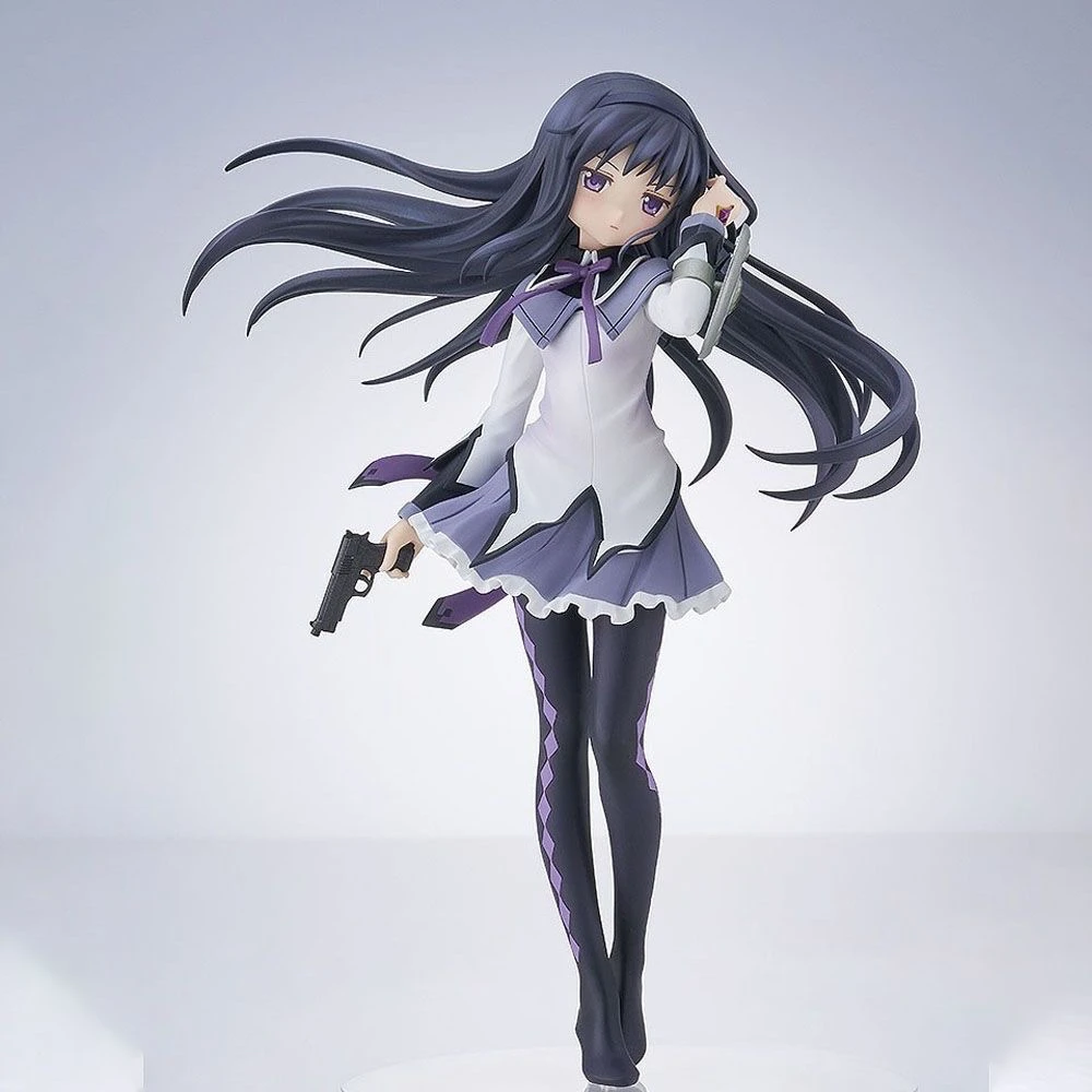 

В наличии аниме Puella Magi Madoka Magica фигурка 17 см Akemi Homura фигурка ПВХ модель Коллекционная модель украшения