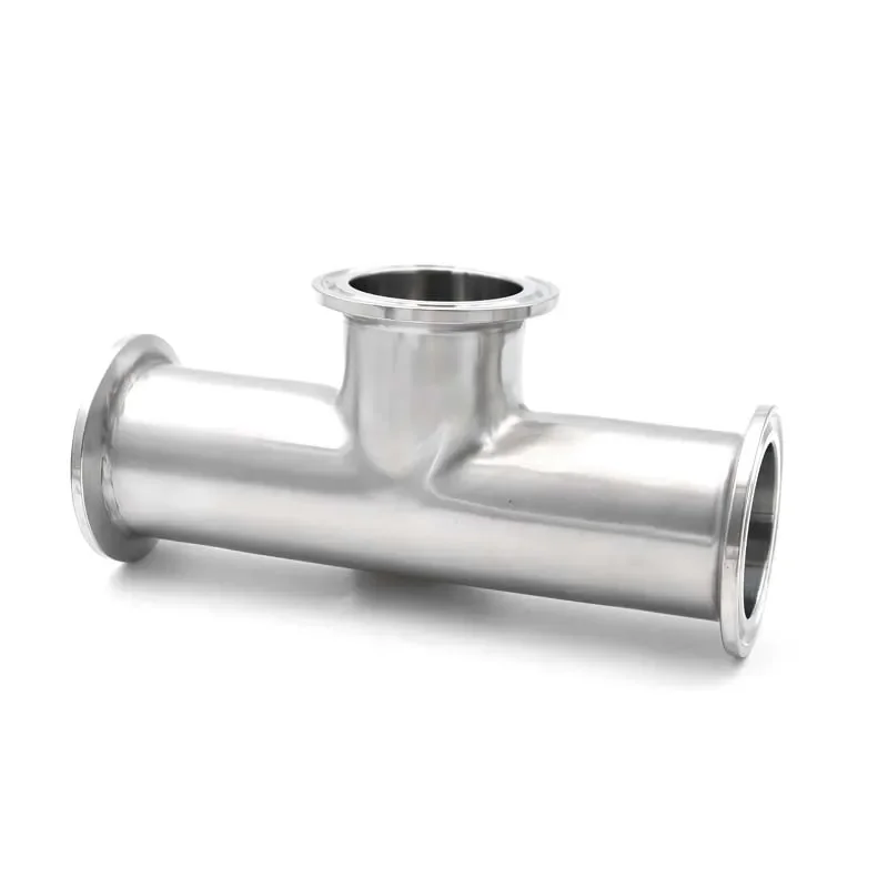 

1.5"2"Tri Clamp Reducing Low Neck Tee SS304/316L stainless steel health class quick-load equal diameter tee Beer Homebrew