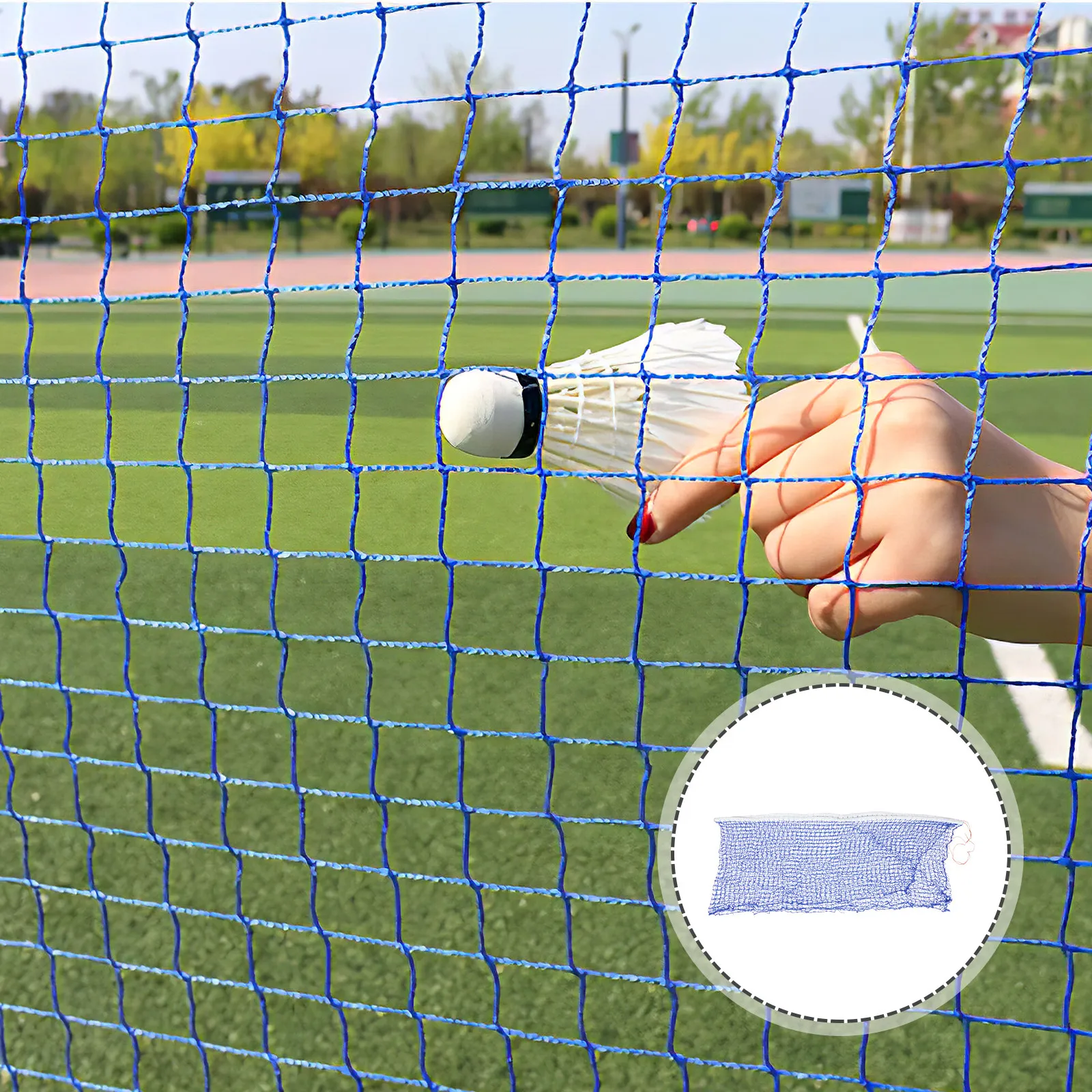 

Высококачественная полипропиленовая сетка для бадминтона стандартного размера, портативная, универсальная для волейбола, пиклбола, тенниса, для использования на улице и в помещении