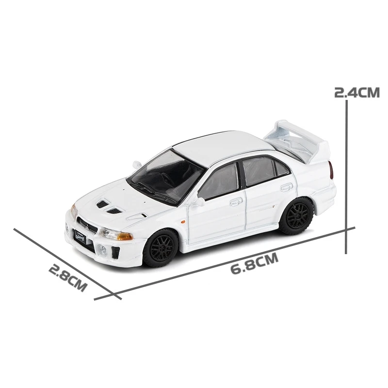 1:64 Mitsubishi Lancer Evolution V EVO 5 Toy Car 1/64 JKM Diecast Metal Super Sport Vehicle Model Miniature Collection Gift