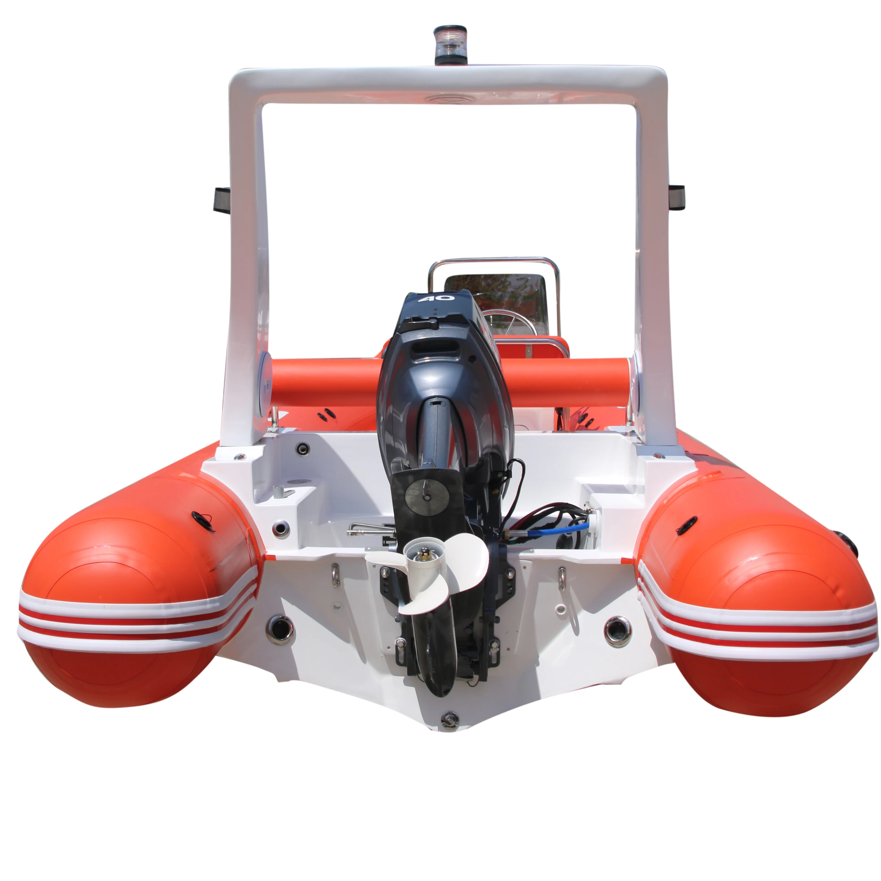 RIB520CJR New Design Semi Rigid Hypalon Inflatable Fishing RIB Fiberglass Boat For Sale