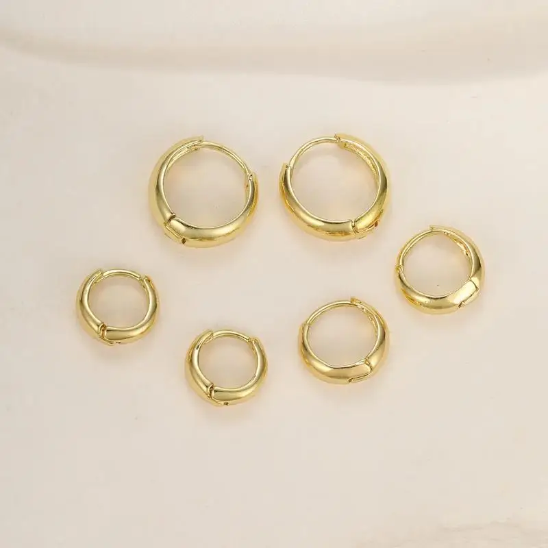 3 Paar minimalistische Huggie-Creolen aus Edelstahl für Damen, winzige runde Punk-Unisex-Rock-Schmuckstücke – Detail 11
