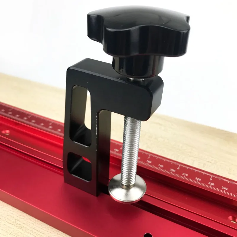 Woodworking Fence Clamp, Fixed Clip for 45/75 Type T-track Slot