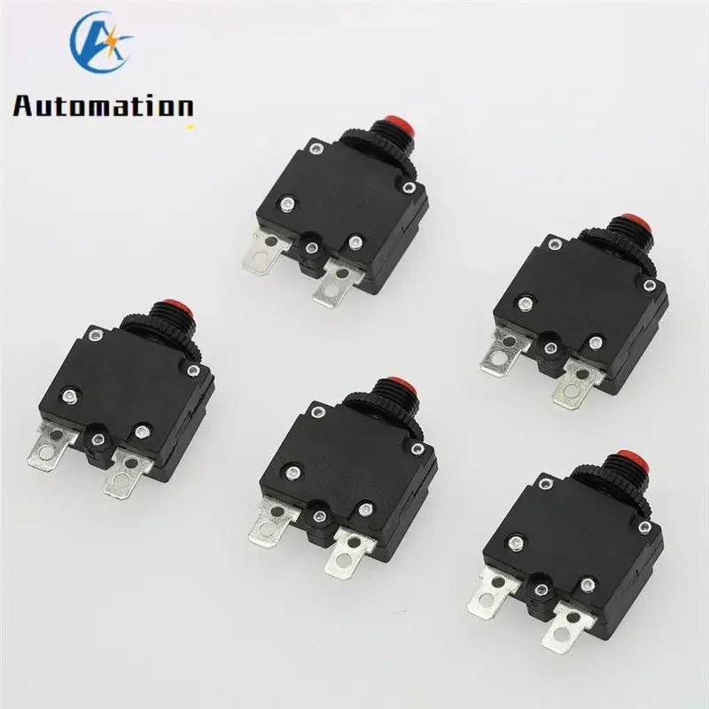 5Pcs 2A 3A 5A 6A 7A 8A 10A 15A 20A 25A 30A Circuit Breaker Overload Protector Switch Fuse Waterproof Cap