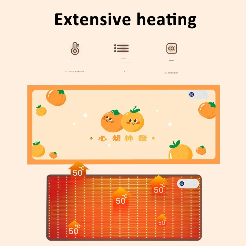 Smart Heated Electric Heating Pad Office Desktop Heating Pad Warming Table Mat Mouse Pad Winter Hand Warmer For Home Mousepad