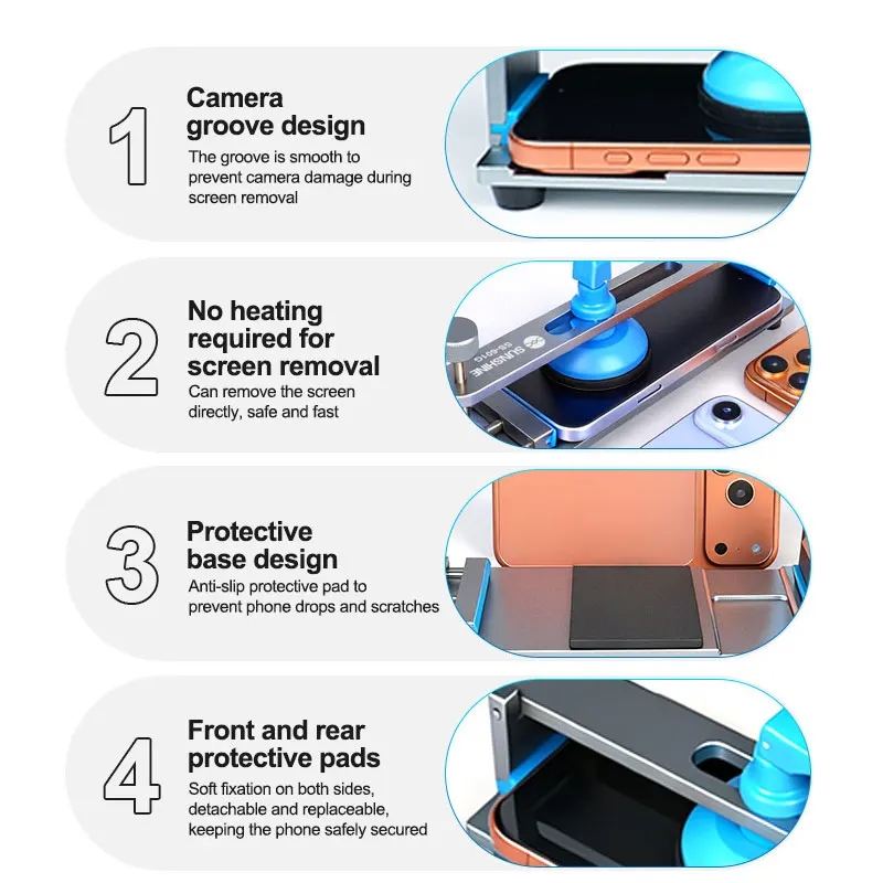 SUNSHINE SS-601G Handy Kostenlose Heizung LCD Bildschirm Splitter Unbeheizt Alle Handy Bildschirm Trennung Vorrichtung Reparatur Werkzeuge – Detail 4