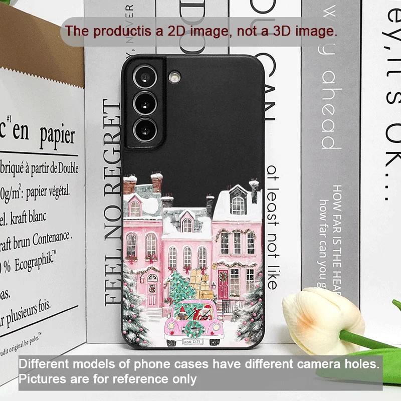 عيد الميلاد بناء الشتاء الثلوج مشهد جراب هاتف ل ممن لهم رينو 13 12 F 11 10 برو زائد البحث X5 X3 لايت X8 X7 A98 A59 غطاء ناعم