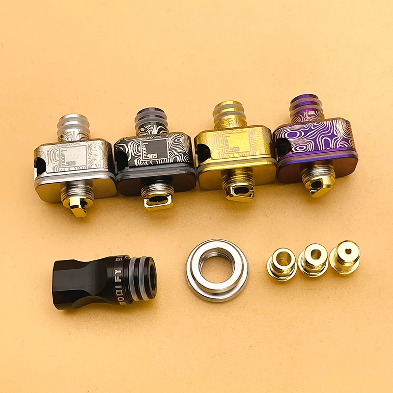 YFTK estilo 909 NUGG RBA para LVE Orion II Vape Pod, com gotejamento e pinos de ar 1.0/2.0/3.0/4.0MM