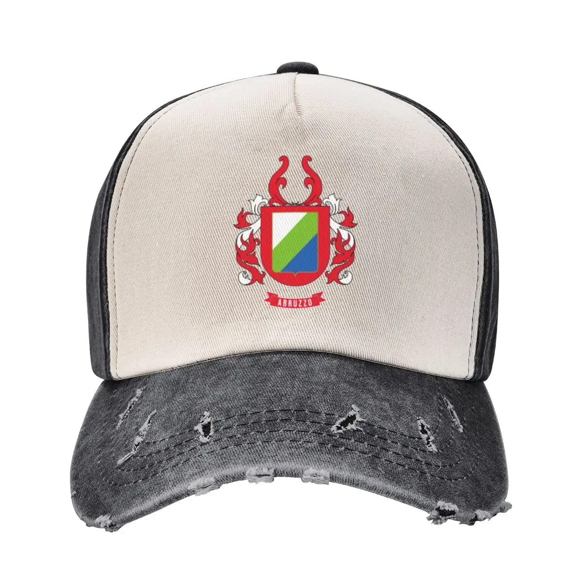 Abruzzo Flag Coat Of Arms - Cool Italian Abruzzo Region Baseball Cap Hip Hop hiking hat Snapback Cap Sun Hats For Women Men's