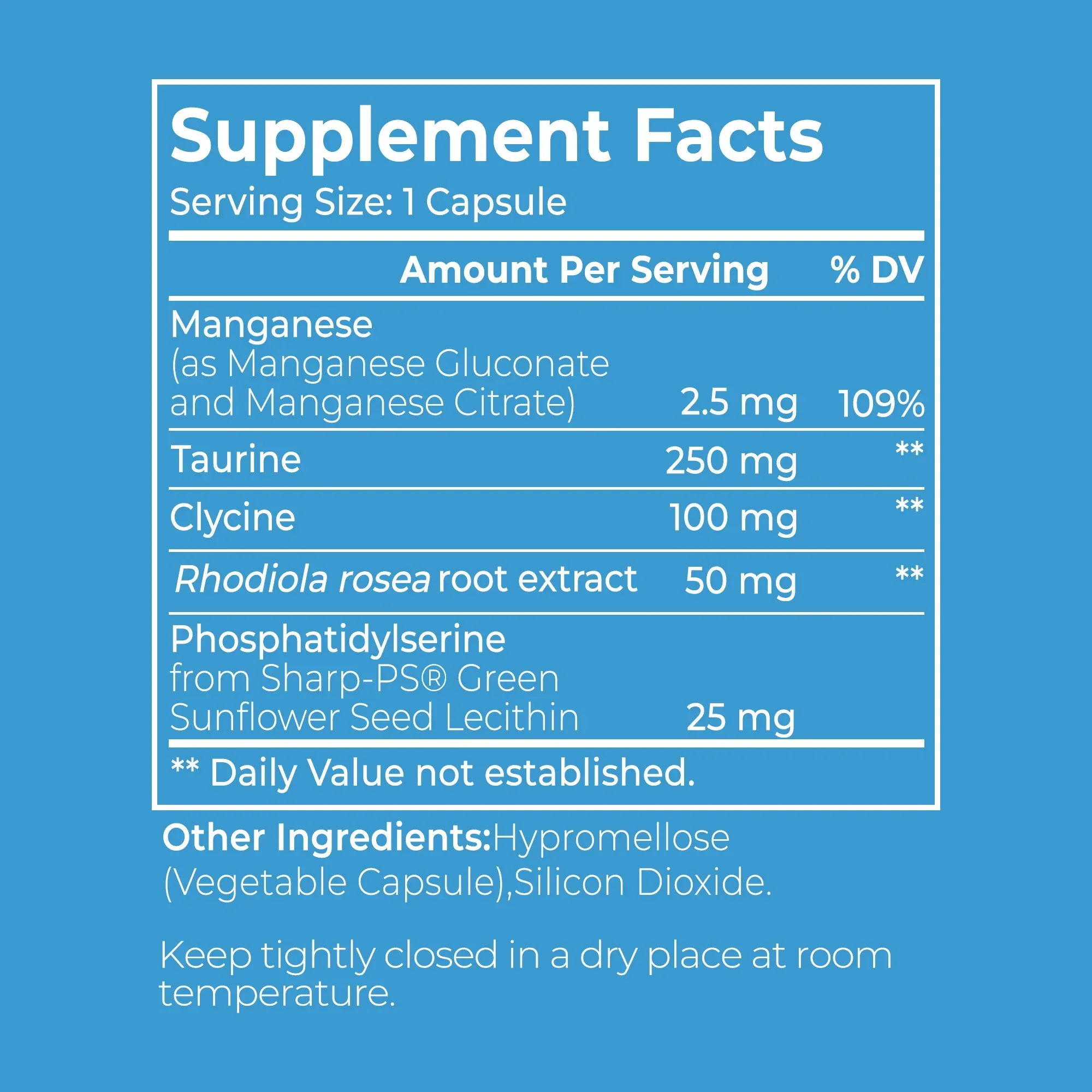 Balanced Stress Response Supplement - Support Daily Nerve Wellness, Cellular Vitality and Mood Calm