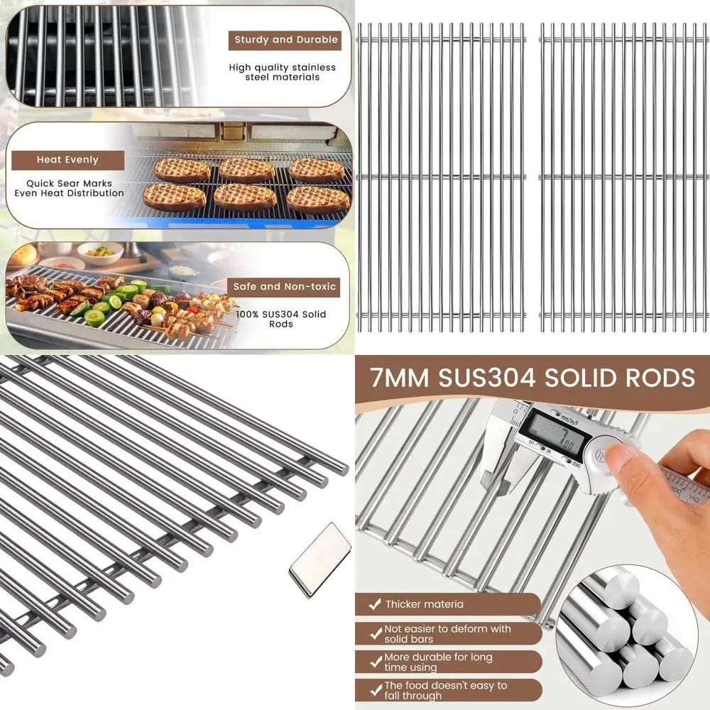 

Stainless Steel 2-Pack Cooking Grates for Pit Boss 820/850 Series and Navigator 850 Pellet Grills
