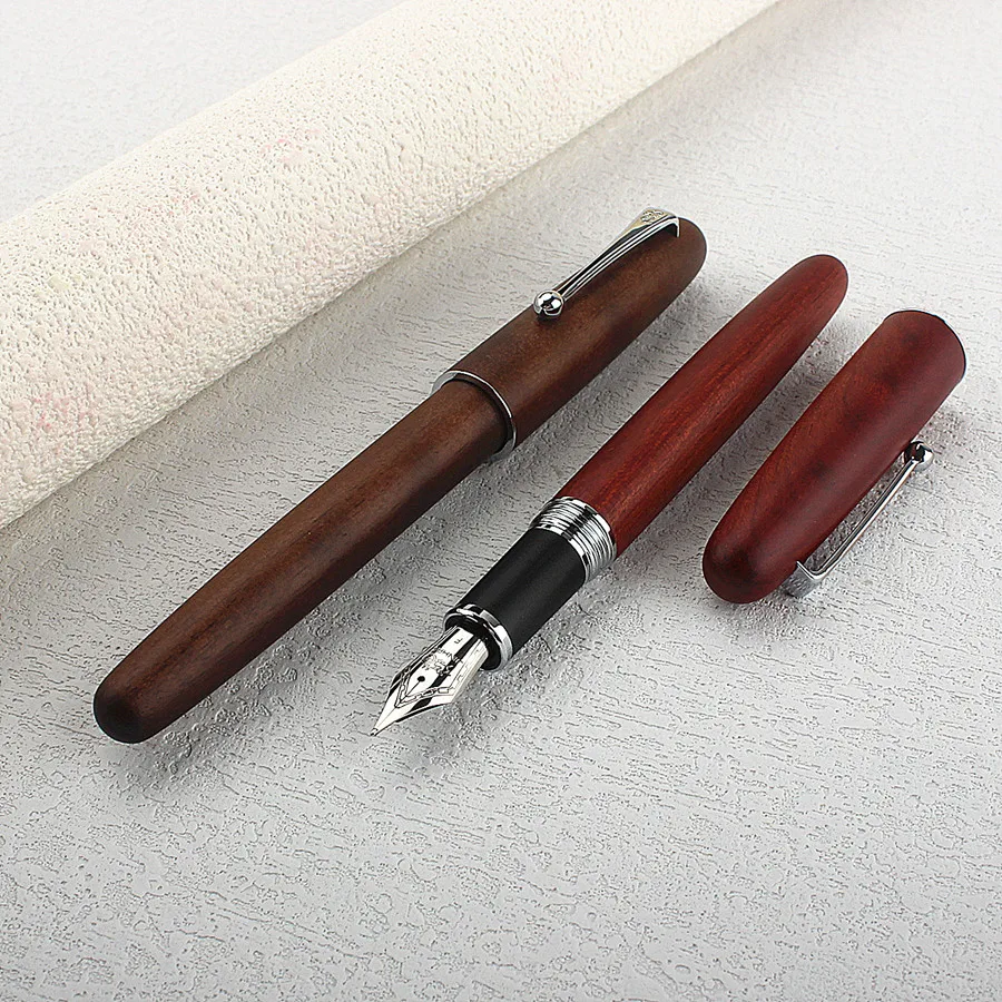

1 шт. JINHAO 9035, профессиональная деревянная ручка для письма, офиса, школы, учителя, классическая перьевая ручка для письма