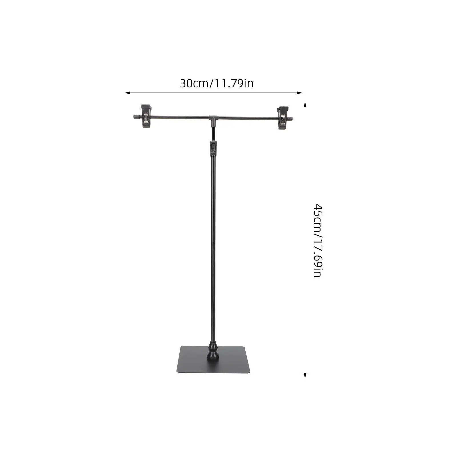 Adjustable T-Shaped Poster Display Stand Advertising Rack Height Adjustable Sign Holder Easy Installation Yard Sign Stakes