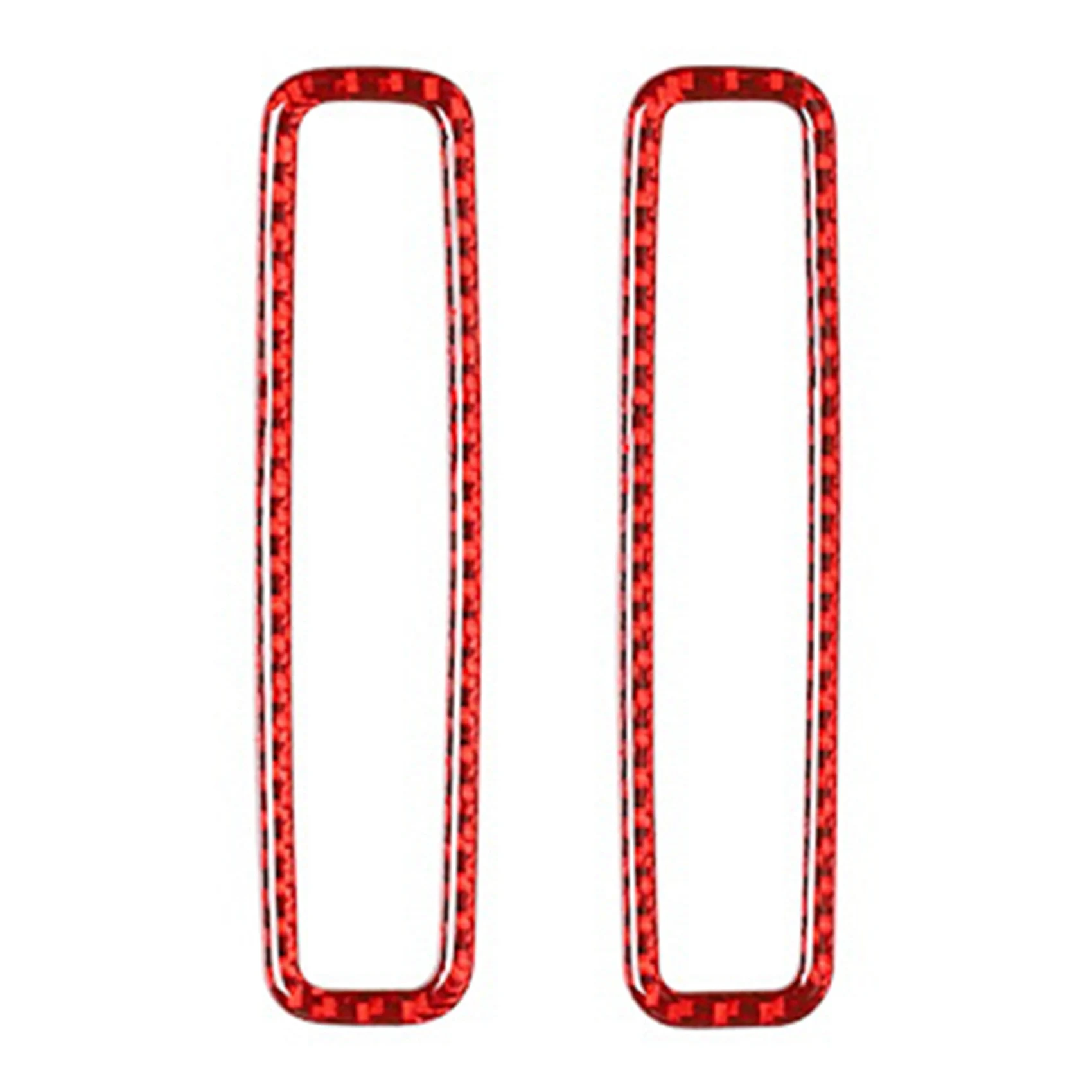For Porsche-Panamera 2010-2016 ABS Carbon Fiber Red B Pillar Vent Air Outlet Frame Decor Car Decorative Cover