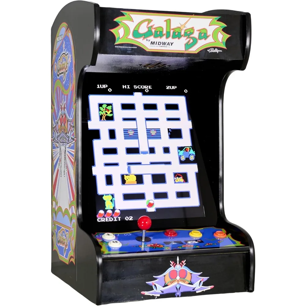 

Doc and Pies Arcade Factory Classic Home Arcade Machine - Tabletop and Bartop - 412 Retro Games - Full Size LCD Screen, Buttons