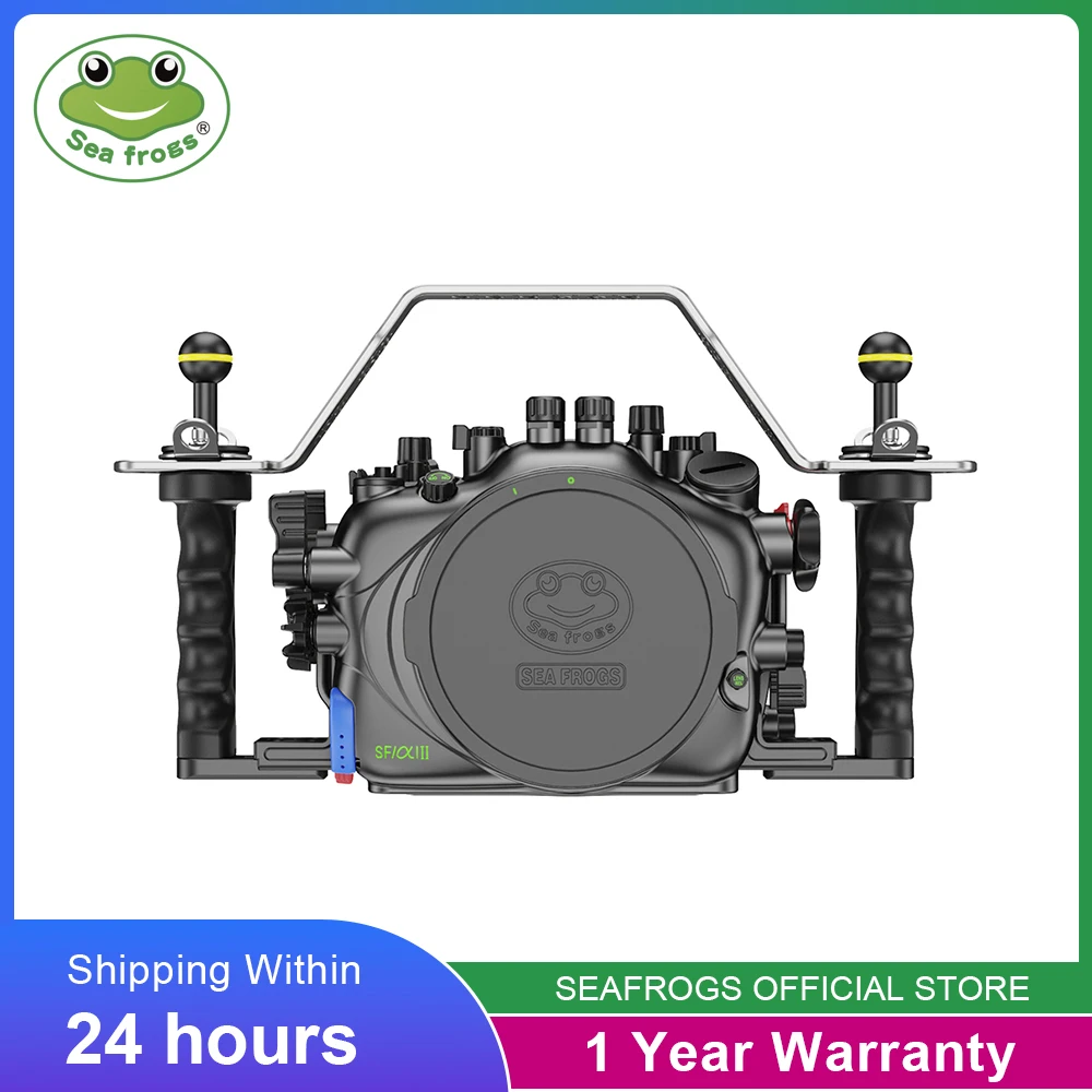 Seafrogs SF10010 100M Waterproof Aluminum Alloy Camera Case Body For Sony A1 II Design Housing