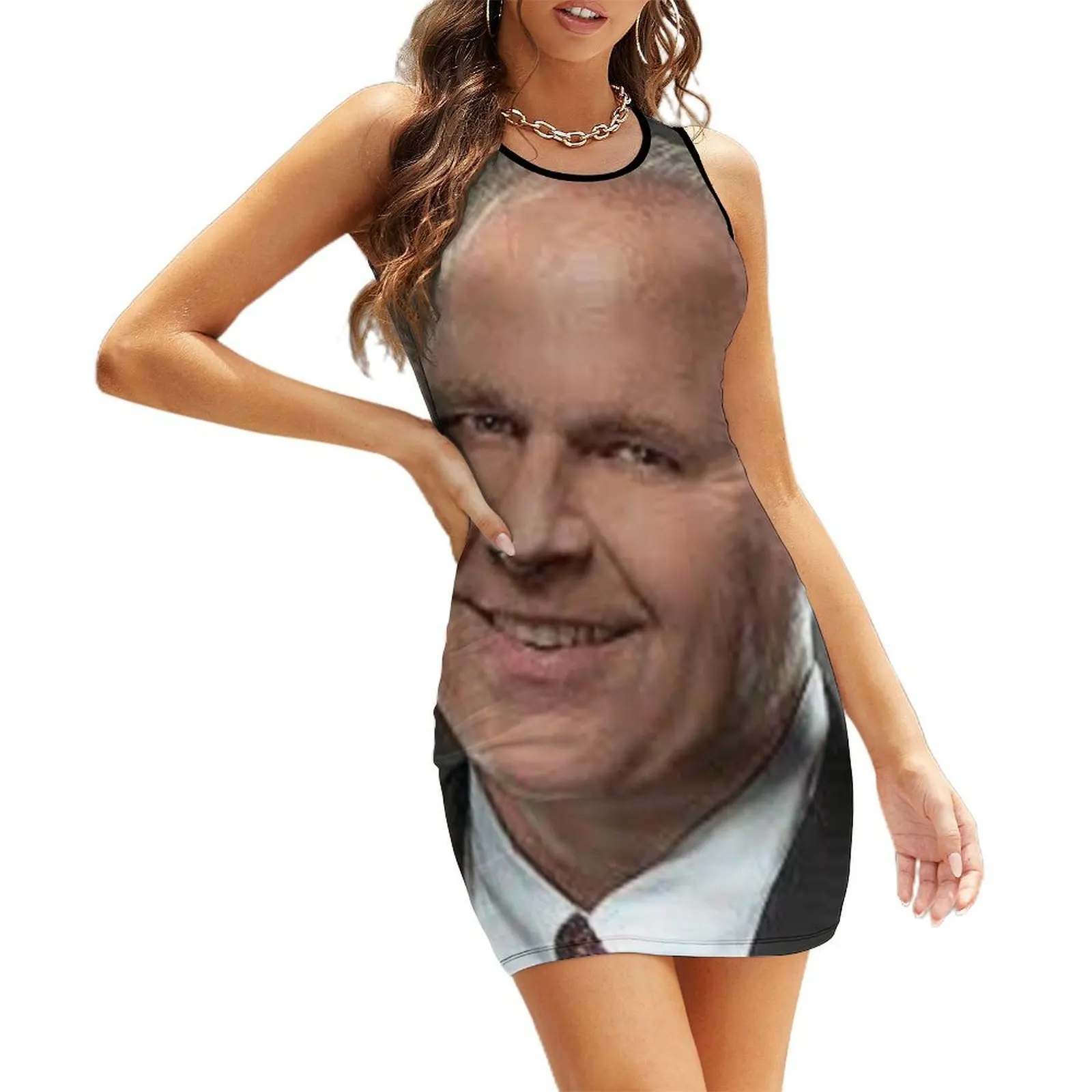 

RUSH LIMBAUGH Sleeveless Sundress Dress woman summer dresses womens 2025 Clothing female dress women summer 2025