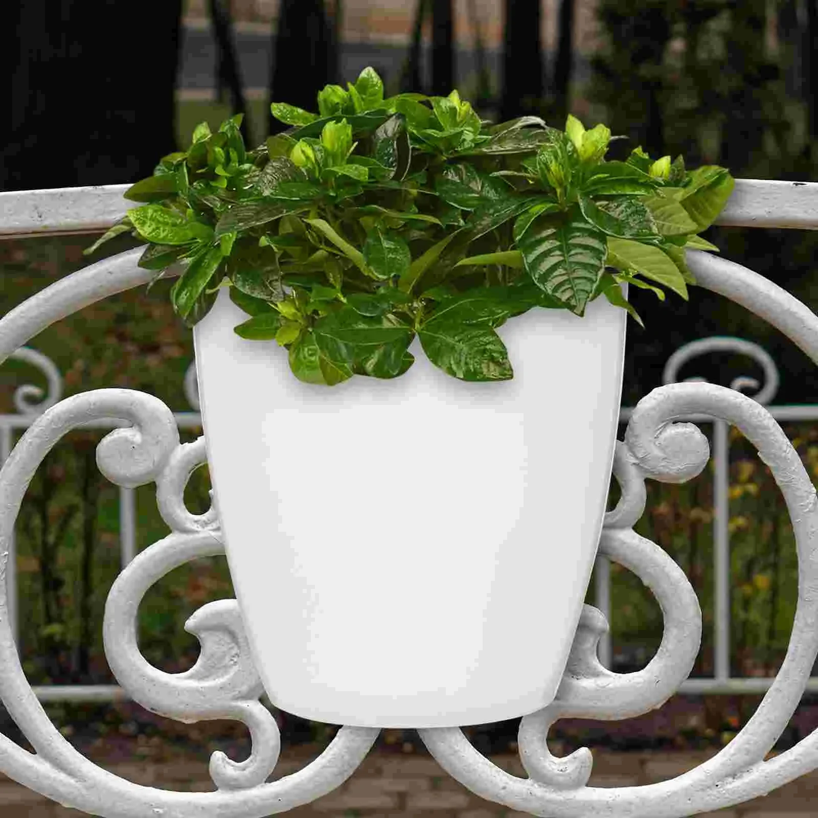 7 Pcs Flowerpot Pots for Plants Round Automatic Container Planters Indoor Plastic Self Watering Glass planter Small planter pots