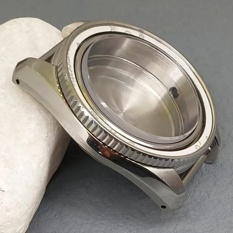 NH35 حالات 42 مللي متر SPB185 SPB187 ساعة حافظة الياقوت كريستال زجاج يناسب لحركة NH35 NH36 4R 7S26 28.5 مللي متر الطلب مخصص الرجال ساعة