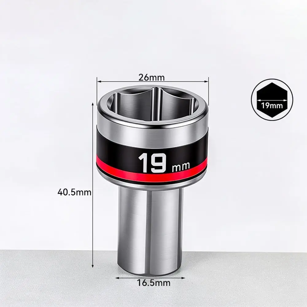 360 Degree Swivel Swivel Adapter Flexible Wobble Joint Hex Shank Universal Converter Metal Wobble Adapter Vehicle Maintenance