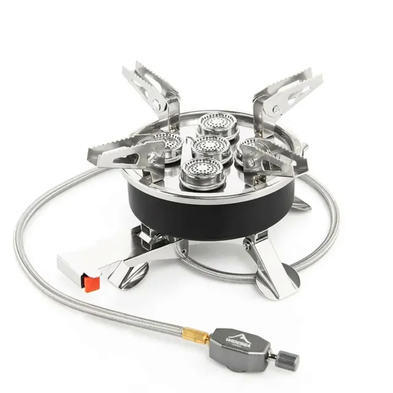 Camping Tourist Burner 8800W Gas Stove Cookware Portable Furnace Picnic Barbecue Tourism Supplies Outdoor Recreation