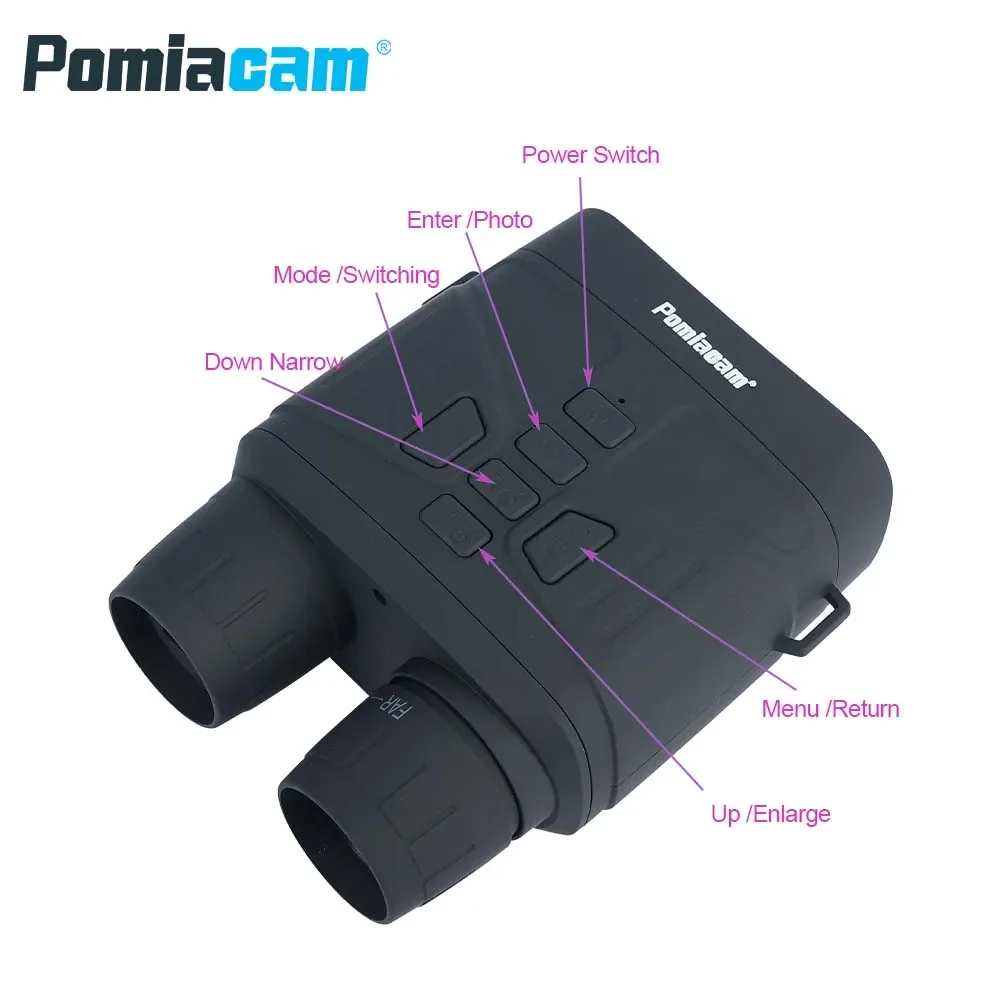 Binocolo per visione notturna 4K Binocolo per schermo grande da 3 pollici Visione notturna digitale a infrarossi Attrezzatura per adulti Registrazione video NV4000