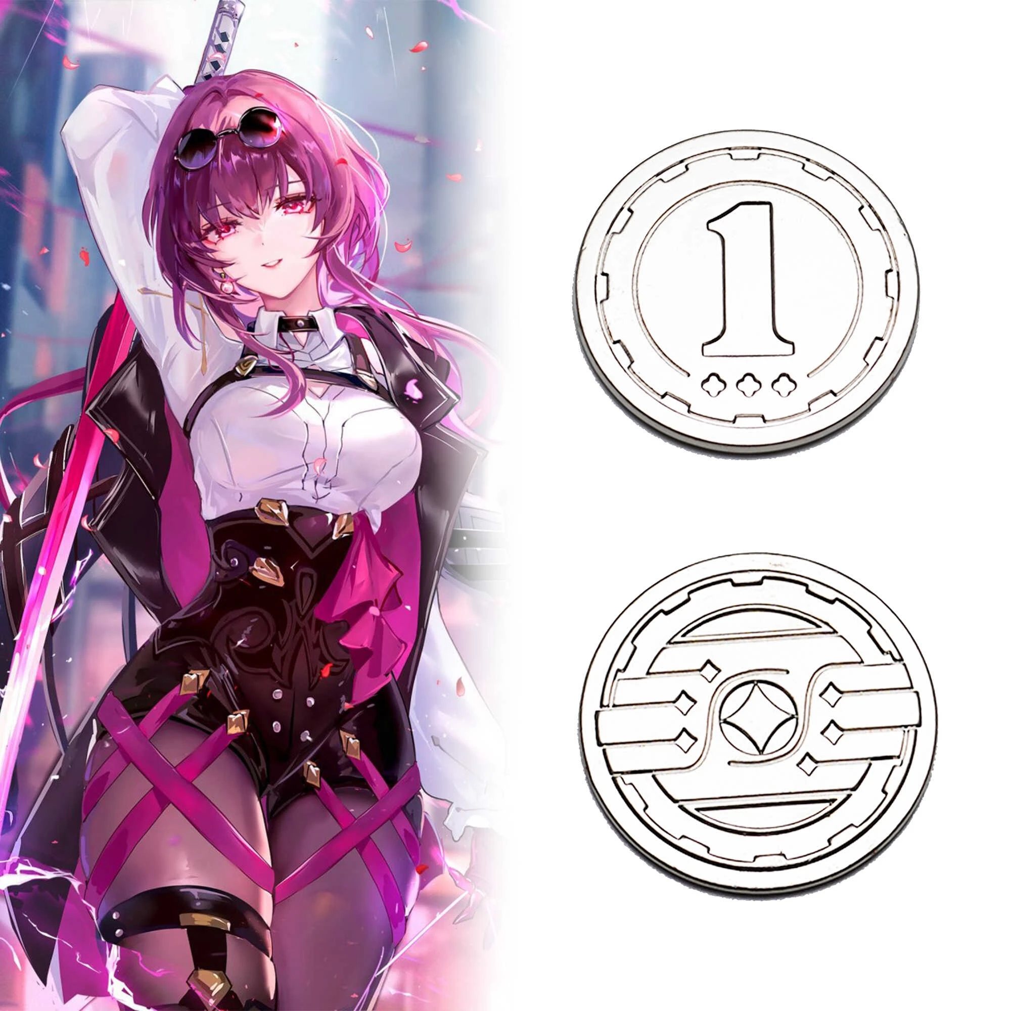 Commemorative Coin of Metal Honkai: Star Rail Kafka Cosplay Properties and Models Specie Prop  Cartoon Anime Game Delicacy