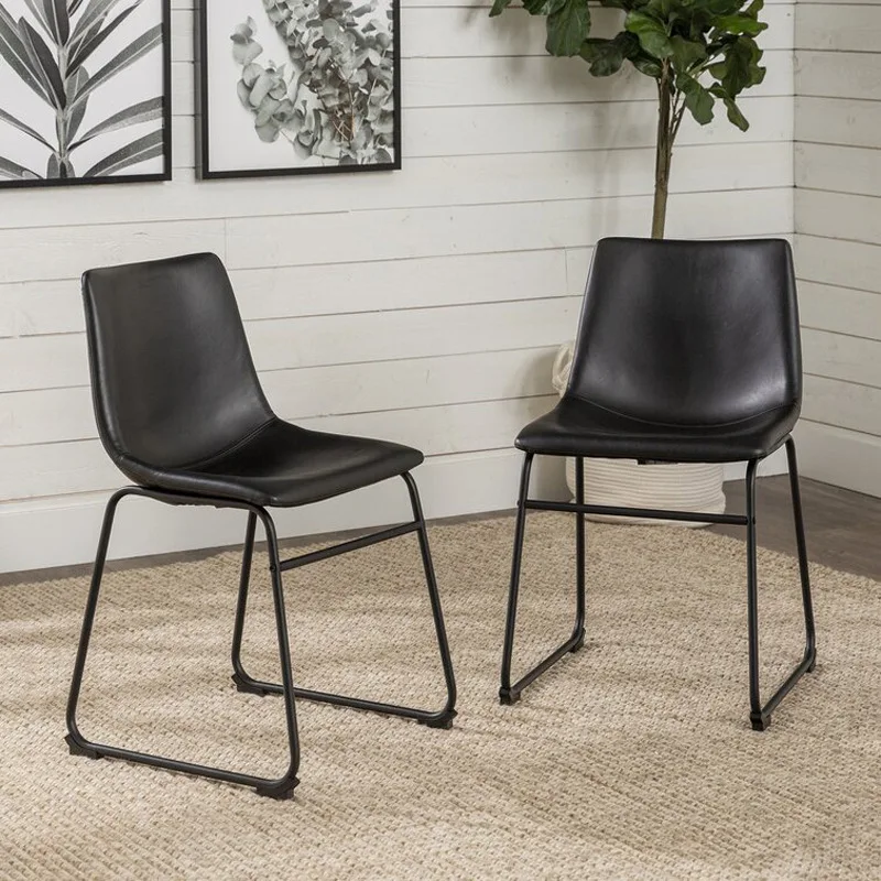 

Современный скандинавский обеденный стул из ПУ-кожи, роскошная кожаная мебель для дома, офиса, отеля, банкетов, для использования в помещении