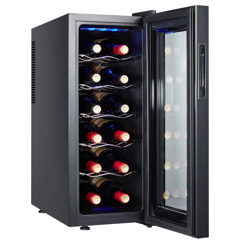 Silent Small Wine Refrigerator 12 Bottle Wine Cellar Cooler Fridge the Rmoelectric Cooling Wine Cabinet