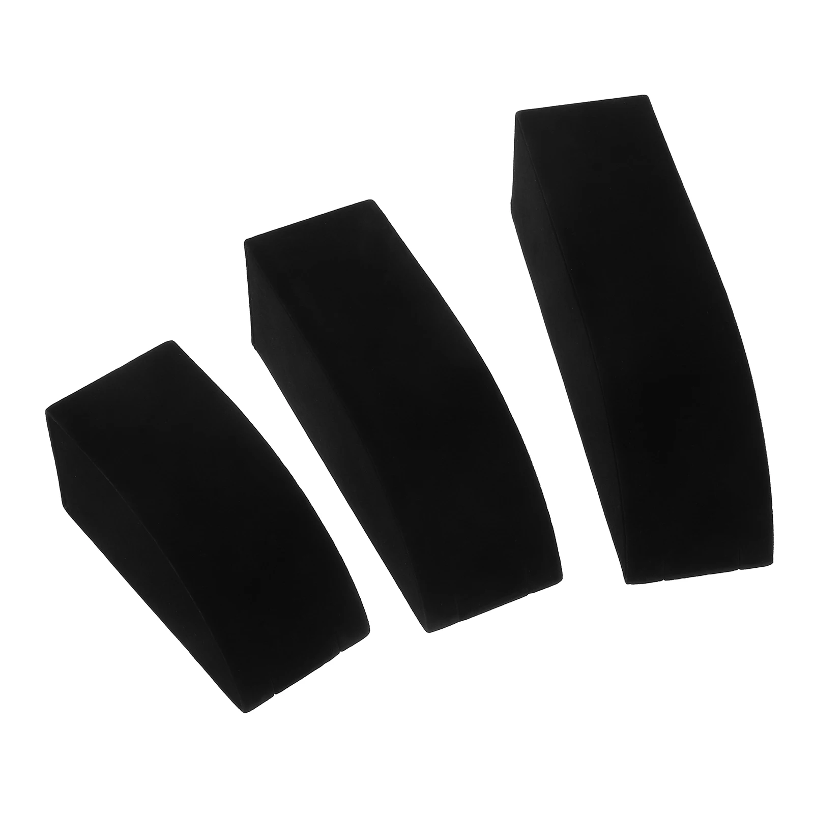 

3 Pcs Necklace Holder Jewelry Display St Props Black Earring St Velvet Bust Rack For Shop Home Storage Exhibitions