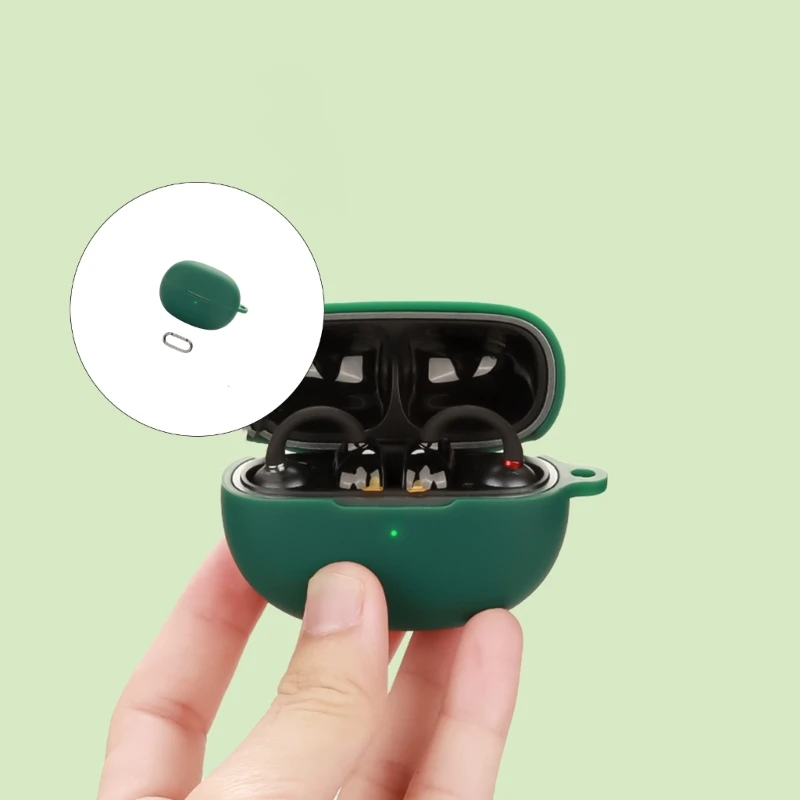 ซิลิโคนป้องกันกระเป๋าถือสําหรับ EarFun คลิปหูฟังไร้สายซิลิโคนอ่อนนุ่ม Protector กรณีกันฝุ่นกันกระแทก