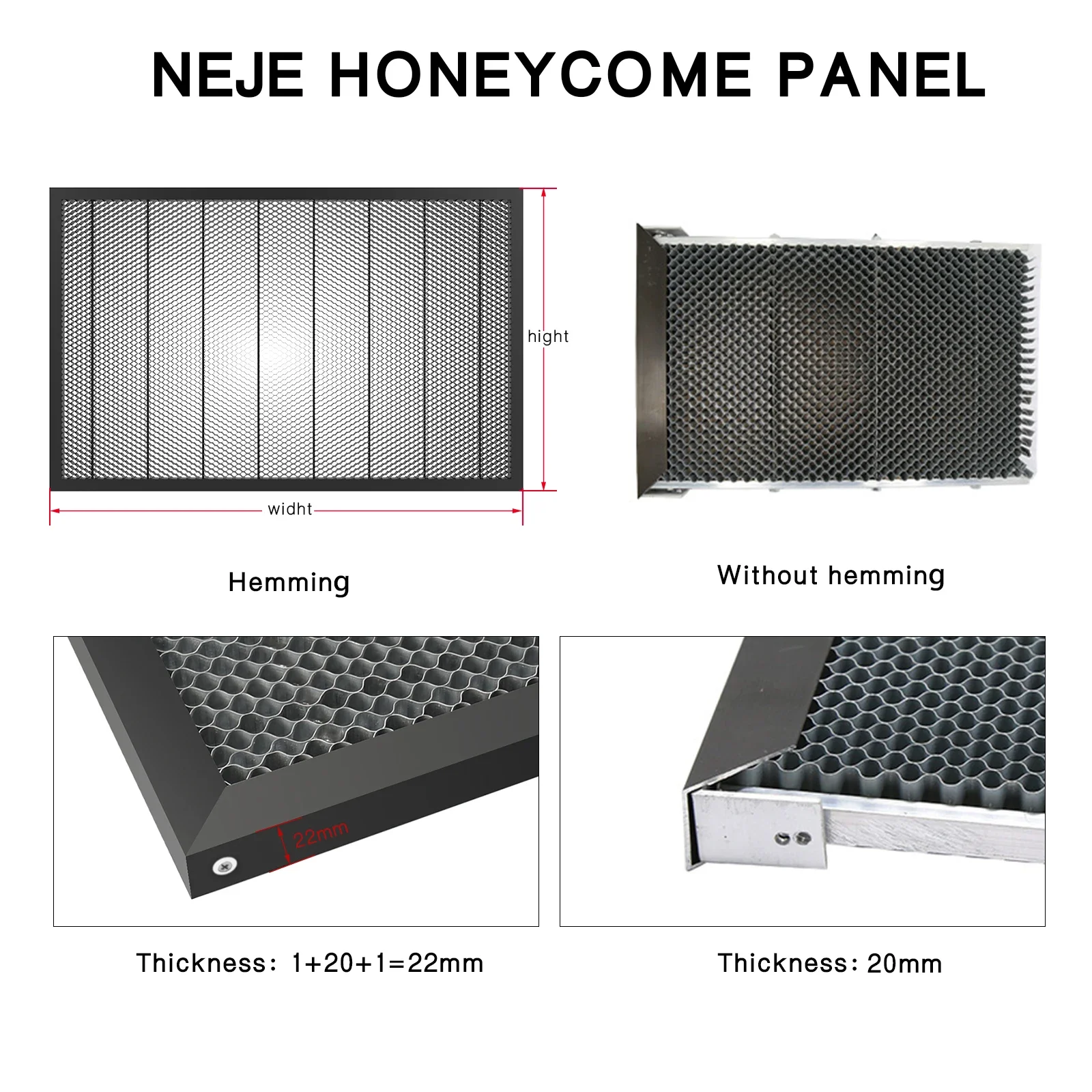 

NEJE H8554 Лазерный сотовый рабочий стол 540x850 мм — идеально подходит для лазерного гравера и резака NEJE MAX