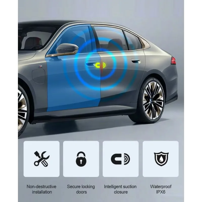 Electric Suction Door Soft Close 4-Door Kit for IX3 2019+ Anti-Pinch High Level Magnet