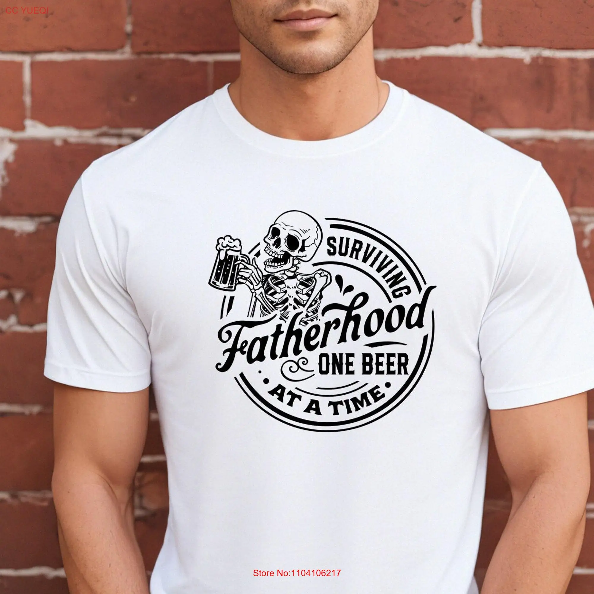 Surviving Fatherhood One Beer At A Time T Shirt Father's Day Funny Dad For Lover Is Legend long or short sleeves