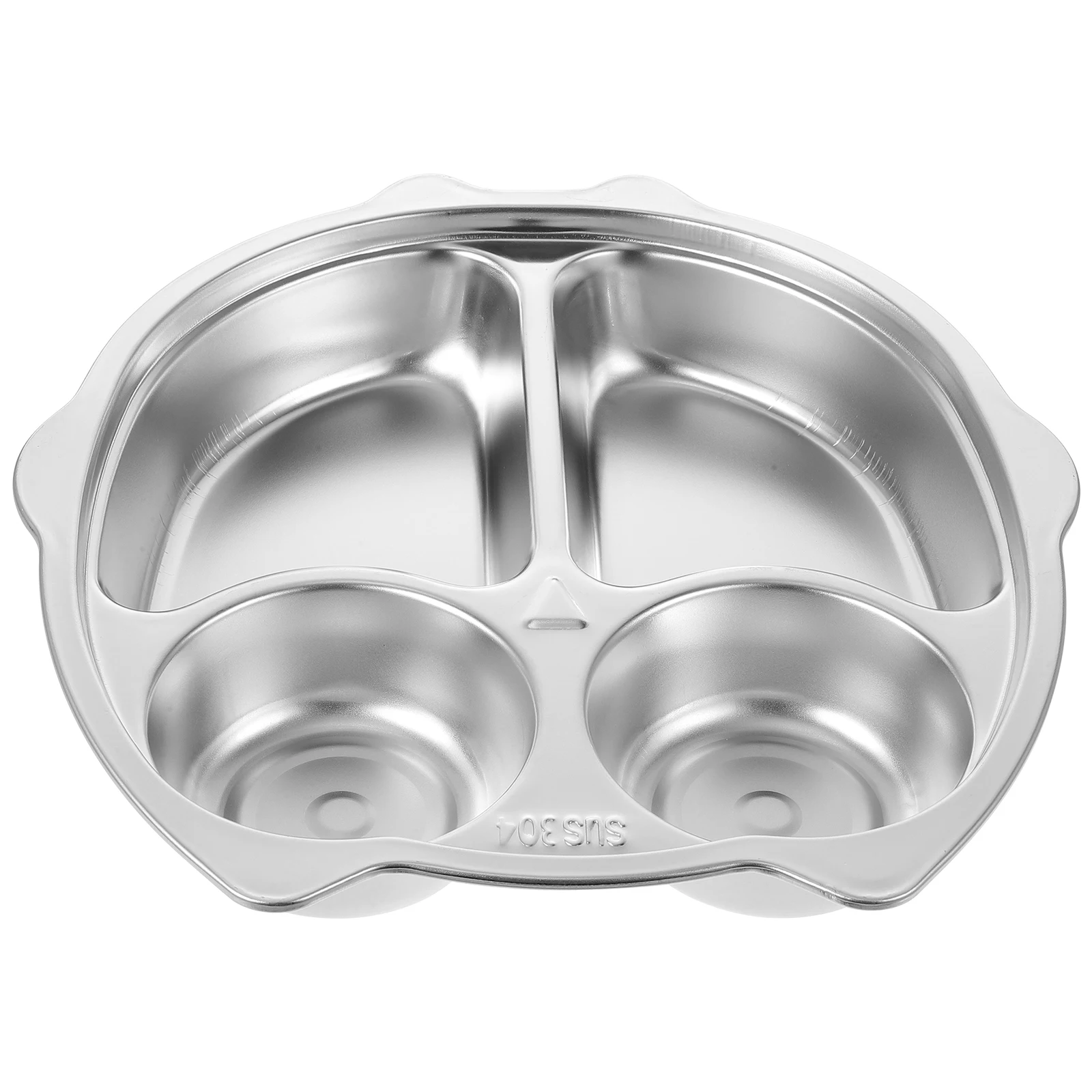 

Разделенный поднос для еды из нержавеющей стали 304, для школьной столовой, дома, отеля, многоразовый контейнер для обеда, сервировочная посуда