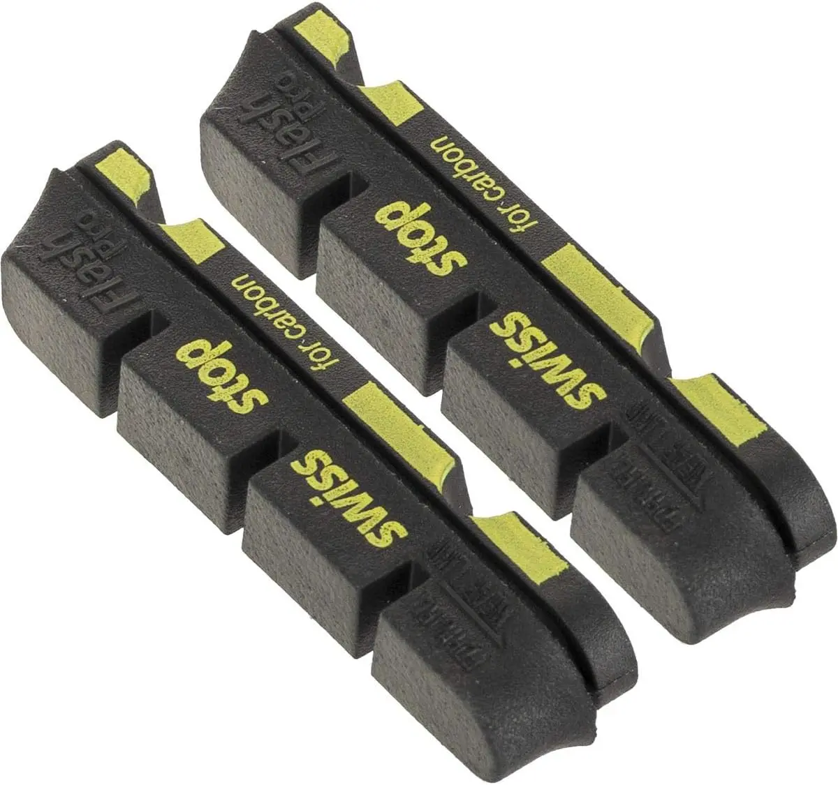 

High-Performance Bicycle Brake Pads, 4-Pack Black, Universal Fit for Enhanced Safety