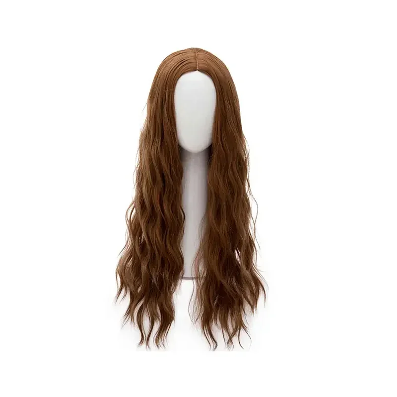 Wanda Wigs Scarlet Witch Cosplay Costume Accessories Brown Color Long Wave Wig Women Synthetic Hair Halloween Party Props