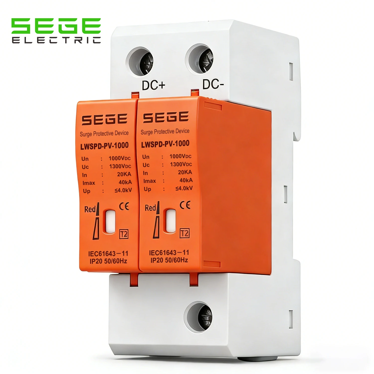 

Устройство защиты от перенапряжения (УЗИП) для дома, 500В/600В/800В/1000В, 20кА~40кА, низковольтный разрядник