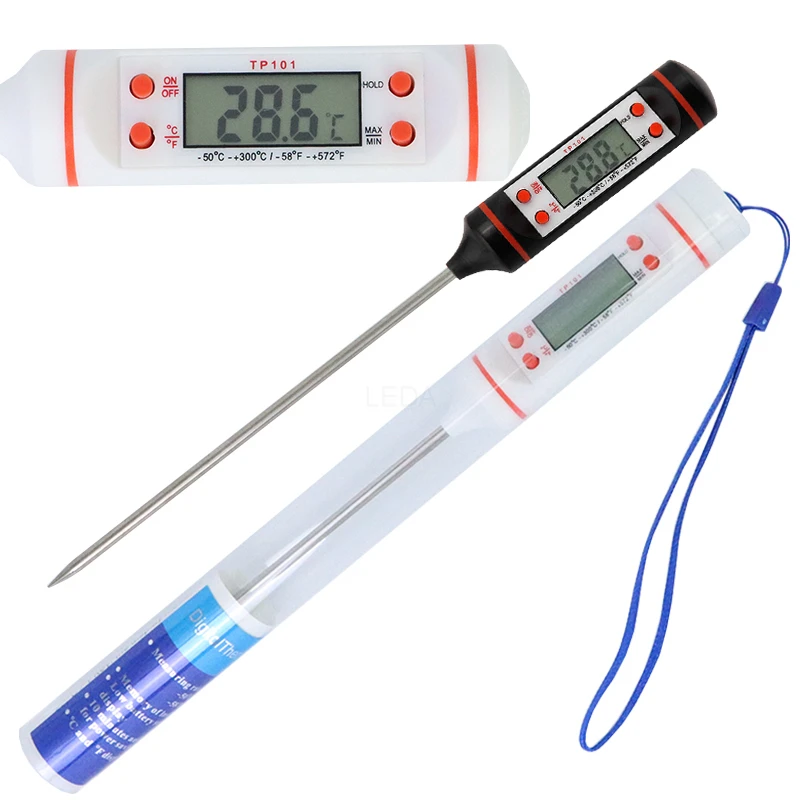 

1Pcs TP101 Digital Thermometer Meat Cooking Food Kitchen BBQ Probe Water Milk Oil Liquid Oven Temperaure Sensor Pen Meter