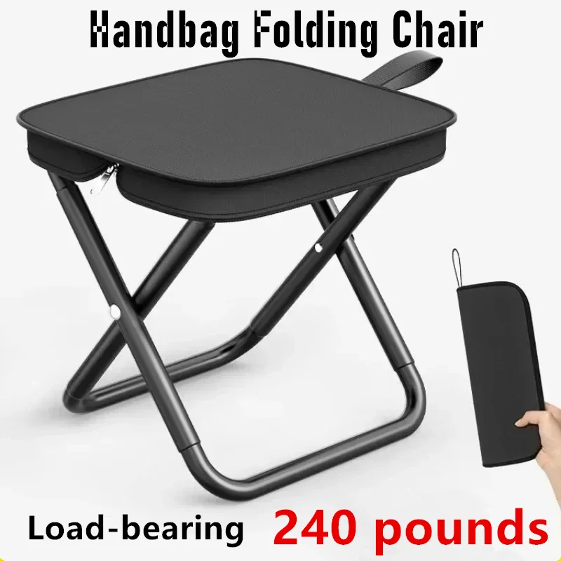 Portable Multifunctional Outdoor Picnic Camping Folding Chair Ultra Light Fishing Stool Travel Stool Fishing Accessories ﻿New