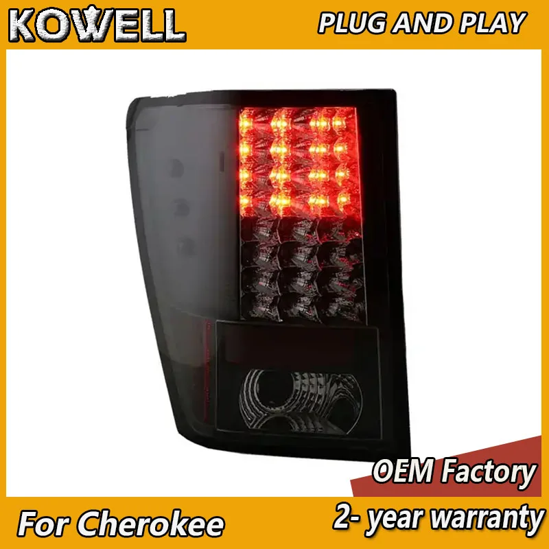 Car Styling for Jeep Grand Cherokee Tail Light 2005-2010 Grand Cherokee Taillight SRT Rear DRL Fog Brake Turn Signal Reversing