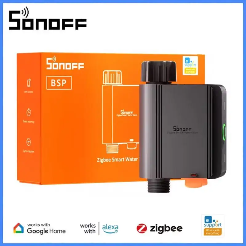 SONOFF SWV Zigbee Smart Water Valve Smart Timing Irrigation Switch Track 6-month Historical Data Support Open-source Platforms