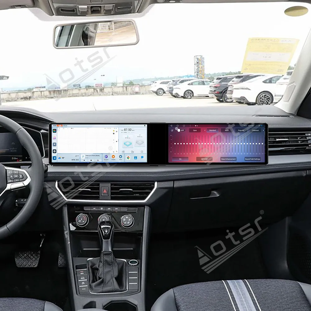 

Dual 12.3 inch auto carplay Android 13 For Volkswagen Sagitar 2023 Car Radio Multimedia Player GPS touch Stereo WIFI Head Unit