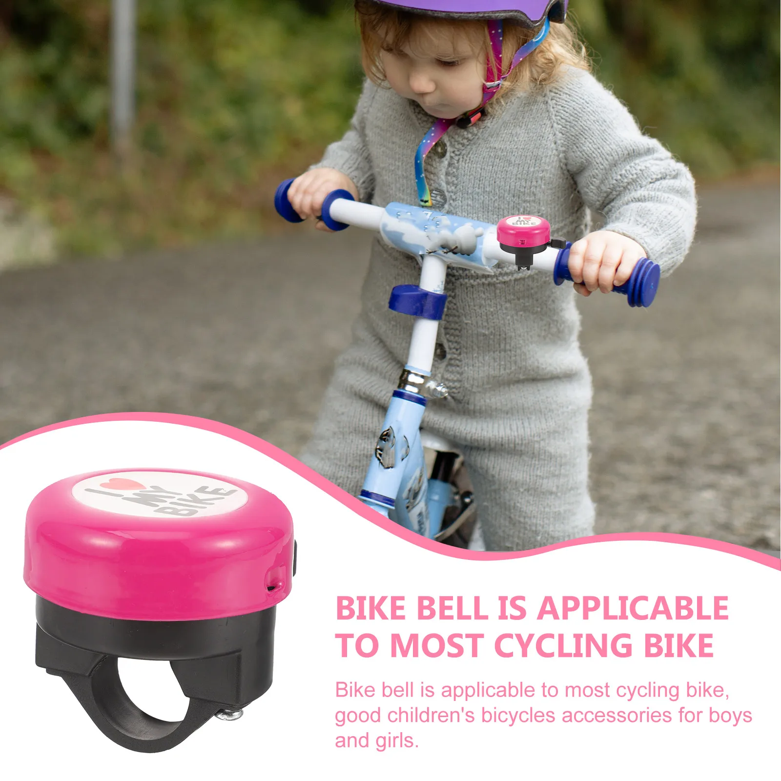 

Bike Bell for Kids Cartoon Pattern Strong Durable Loud Ringing Bicycle Bell Suitable for Scooter Bike Bicycle Bells
