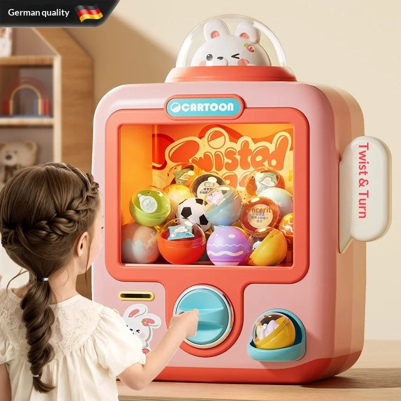 

Миниатюрный автомат для игрушек в немецком стиле с монетоприемником, для дома, с капсулами-сюрпризами и пакетами-сюрпризами для мальчиков и девочек