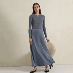 Haut pull à col en V pour femme, vêtements d'automne pour femme, noir et bleu silencieux, style ajusté indépendant, #2024, 2000