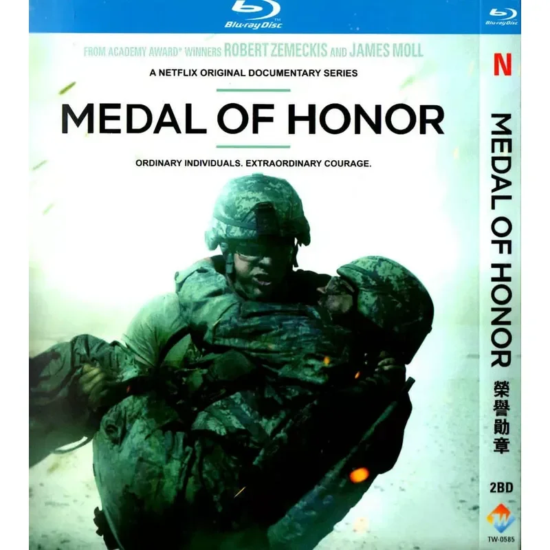 

Blu-ray documentary Medal of Honor high definition disc 1080P 2BD disc non-DVD disc