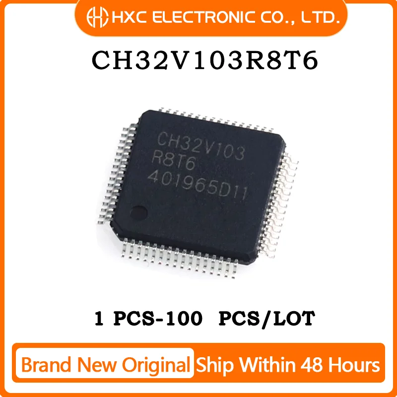 1PCS/5PCS/10PCS/50PCS CH32V103R8T6 Brand New Original IC Chip