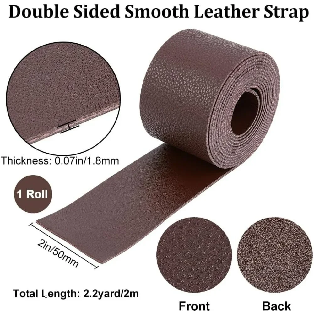 Dark Brown Double Sided Leather Strap 79