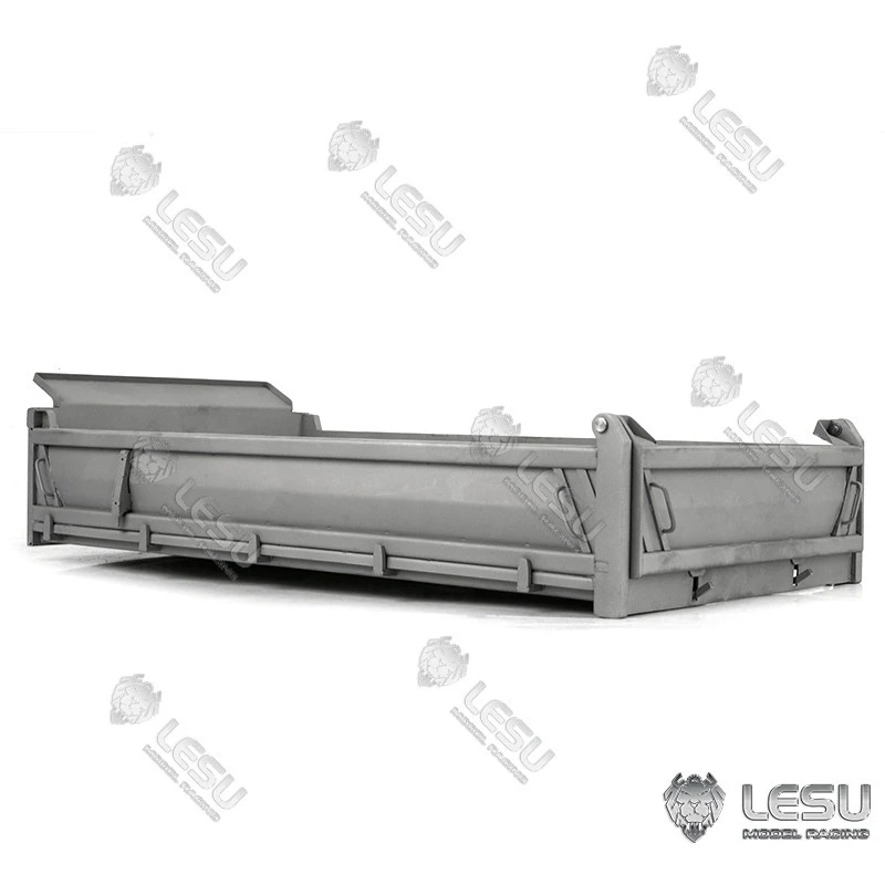LESU RC Parts Metal Car Hopper Bucket Box For 1/14 Scale 4*4 TGS Remote Control Dumper Truck Model Toys TH16802